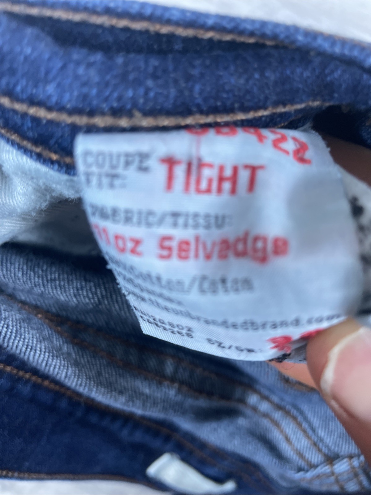 Y2k 2000s Selvedge Denim Jeans Mens 32×32 11 Oz Button Fly UB422