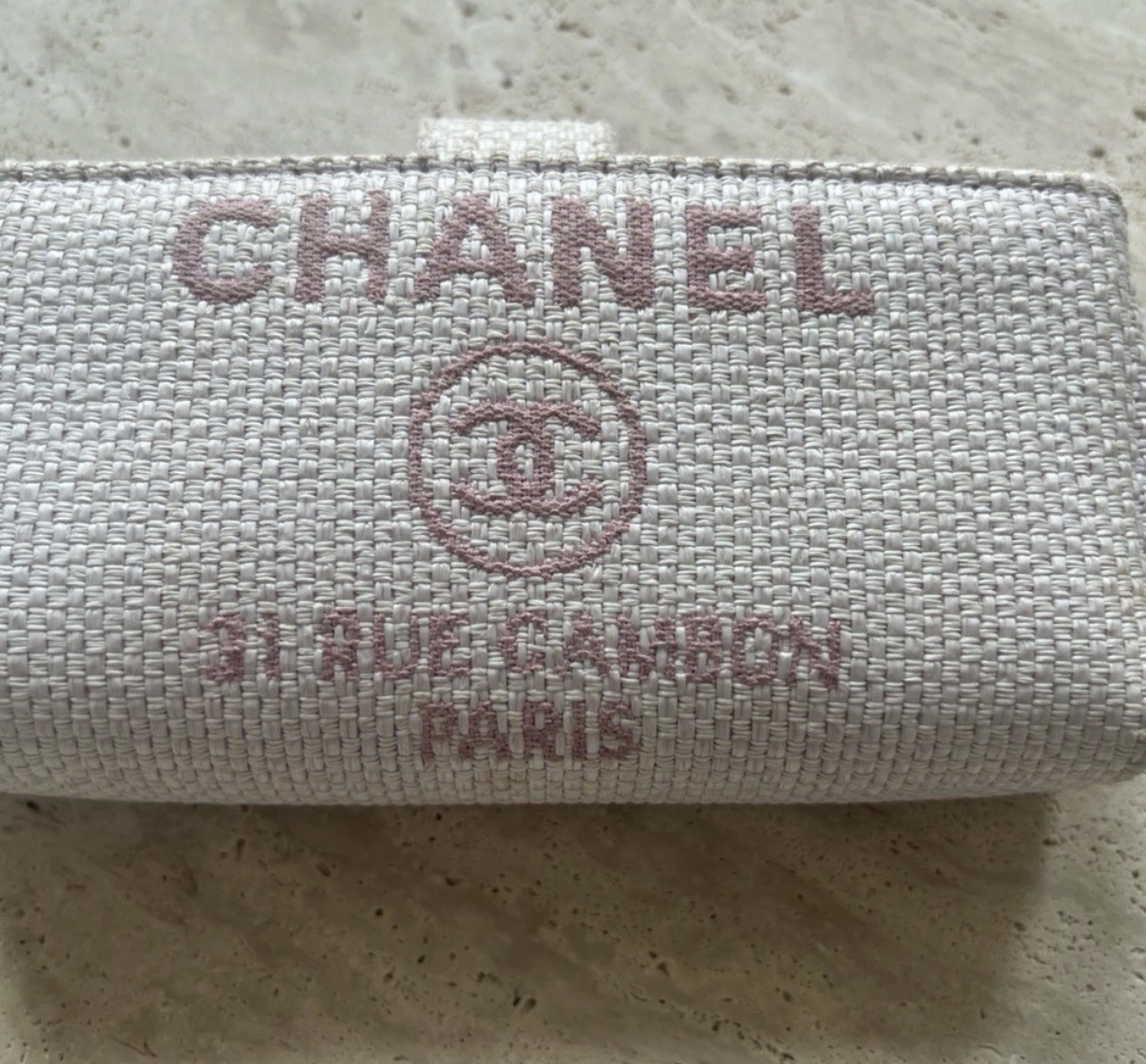 CHANEL Deauville Tweed Long Wallet