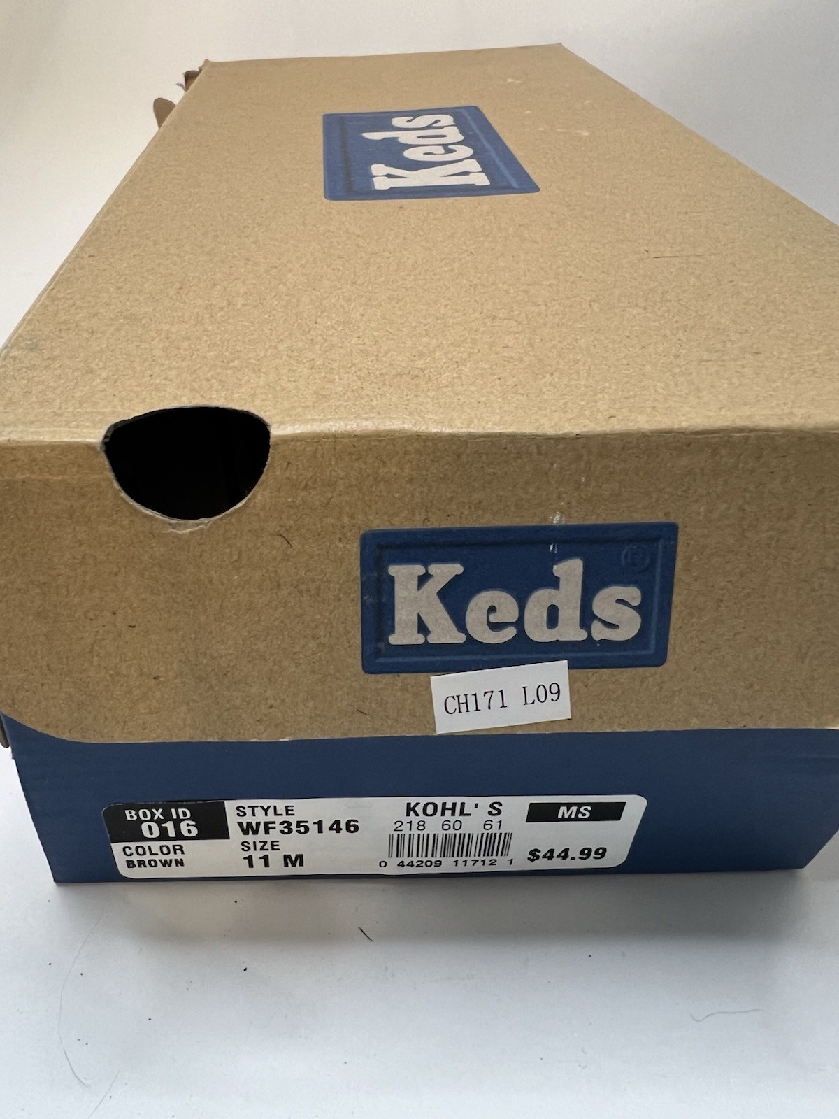 Keds Women 11M Brown Canvas Cushioned Comfort Removable Insole Slip on Mules