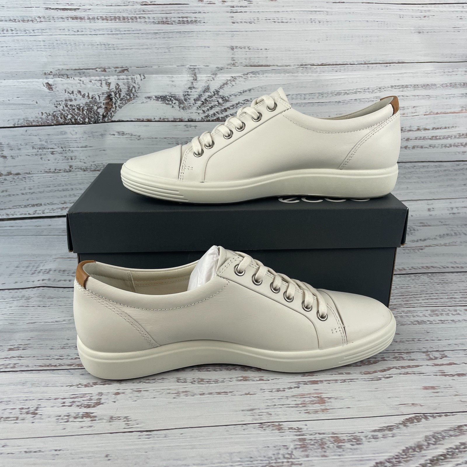 ECCO Soft 7 Women’s EU 40 US 9-9.5 Sneakers White Lace Up