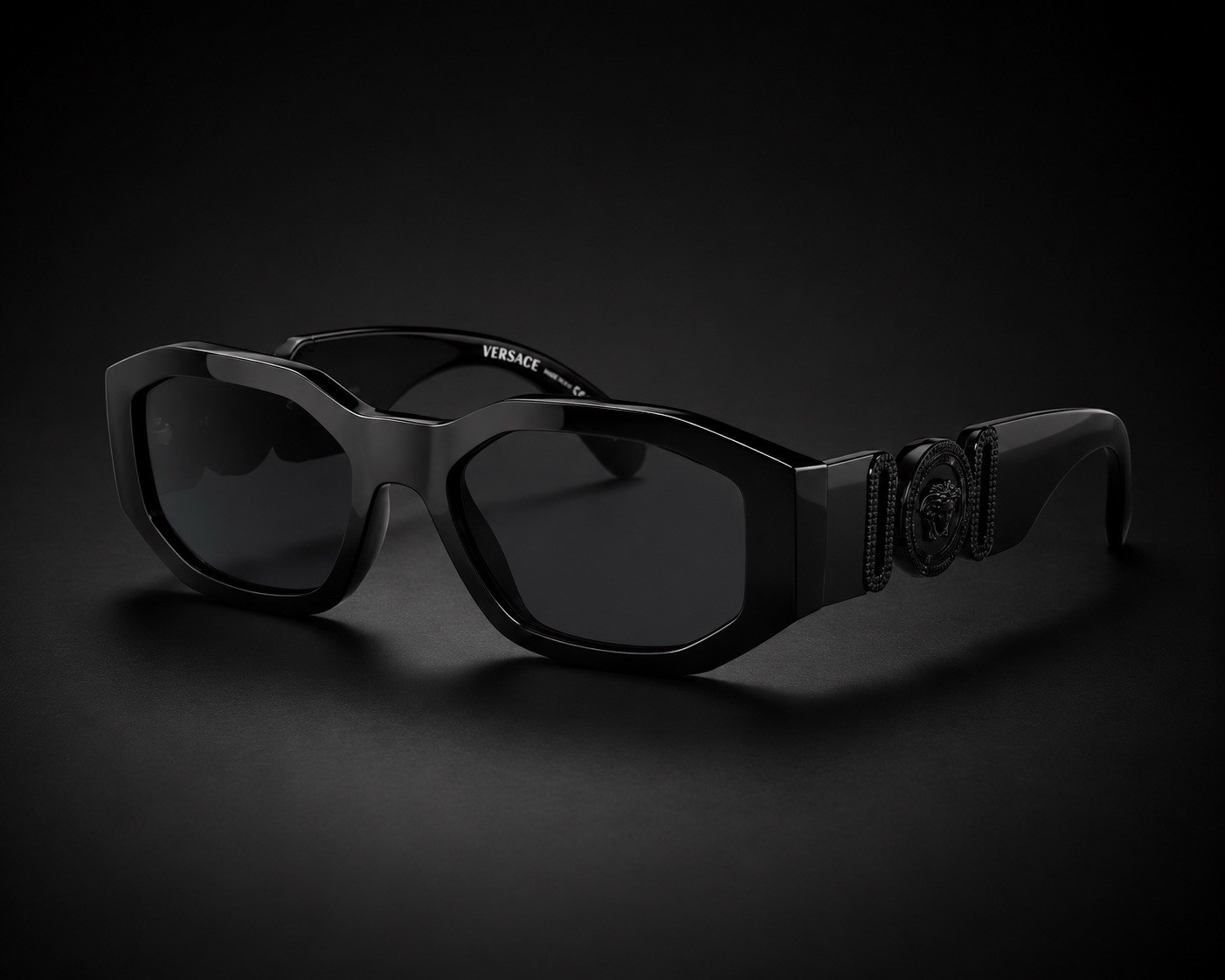 VERSACE VE4361 536087 53mm Black Dark Grey Unisex Sunglasses