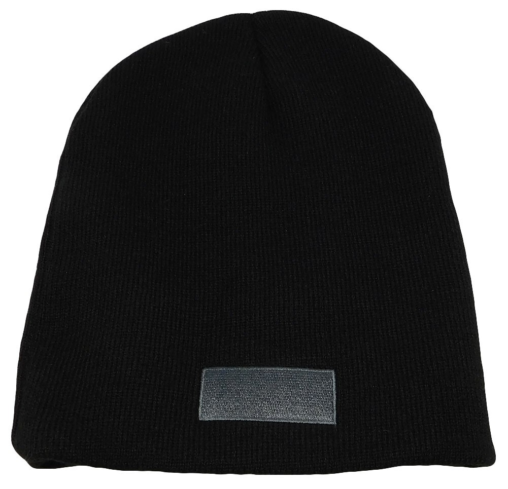 USA American Flag Patch Black & Grey Tactical Embroidered Beanie Skull Cap Hat