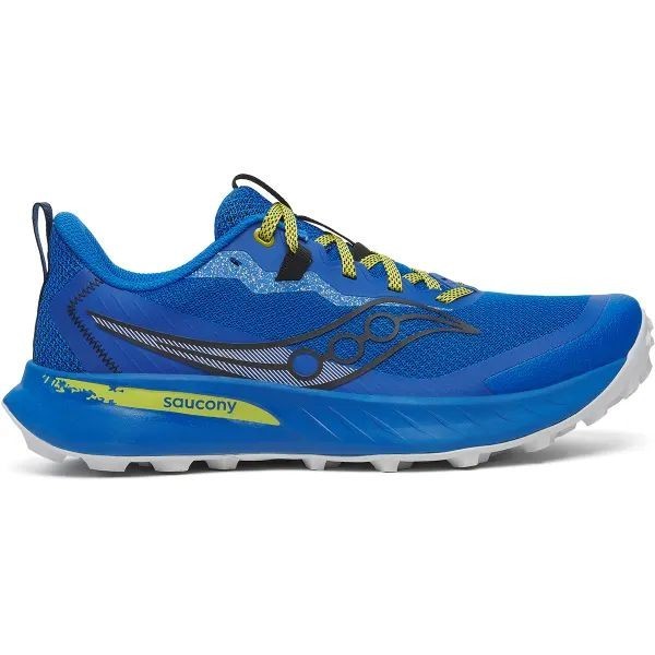 Men’s Saucony Peregrine 15 – Blue and Yellow – Various Sizes 9.5, 11.5, 13