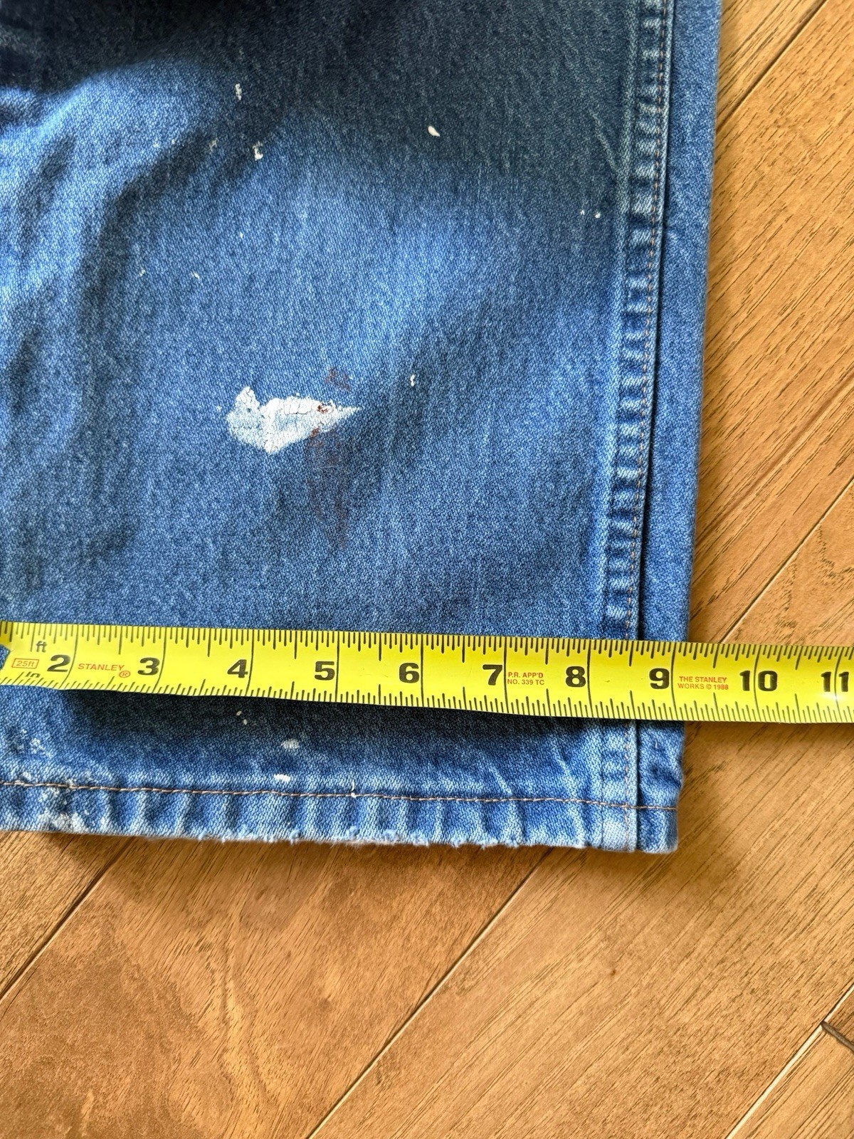 Vintage Wrangler Ranch Jeans Paint Splatter Distressed Aji Workwear 35×32 Mexico