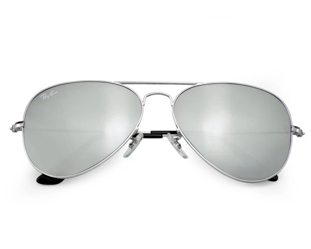 Ray-Ban RB3025 Aviator Mirror Silver Frame Silver Mirror Lens 58mm Unisex