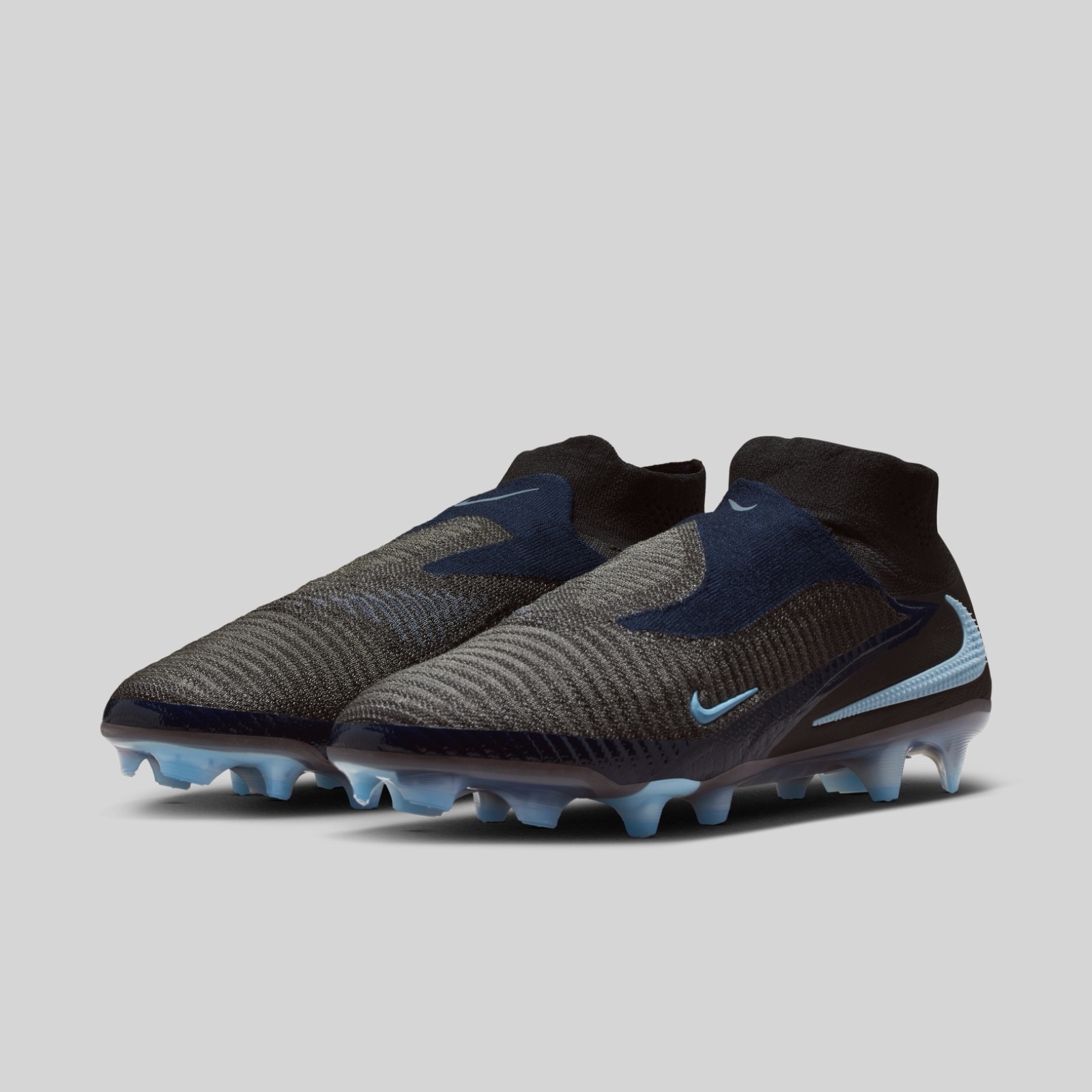 Nike Phantom 6 High Elite FG Black Ice Blue HJ2147-003 Men’s Size 11 Cleats