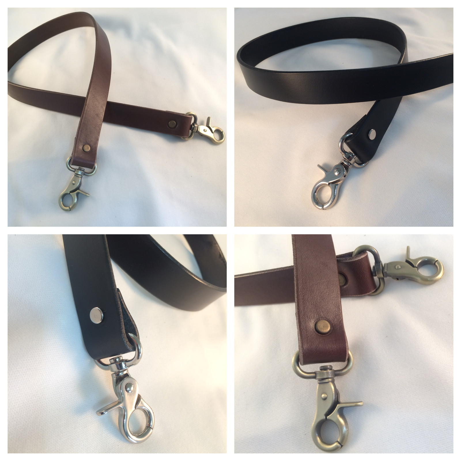 1 in. wide Thick Leather Cross Body or Shoulder Purse Bag Replacement Straps