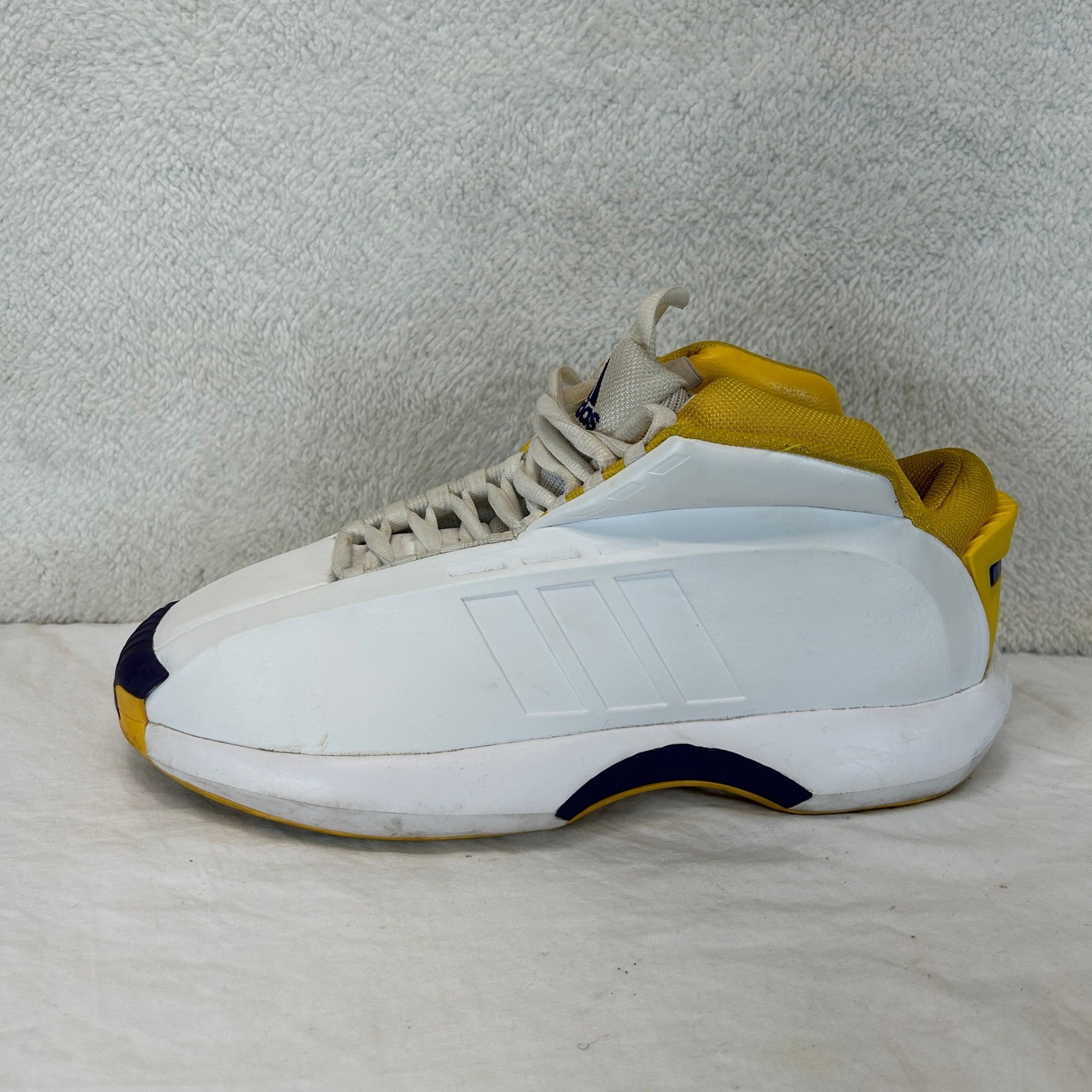 adidas Crazy 1 The Kobe White Yellow Purple Basketball Shoes Mens Size 10.5