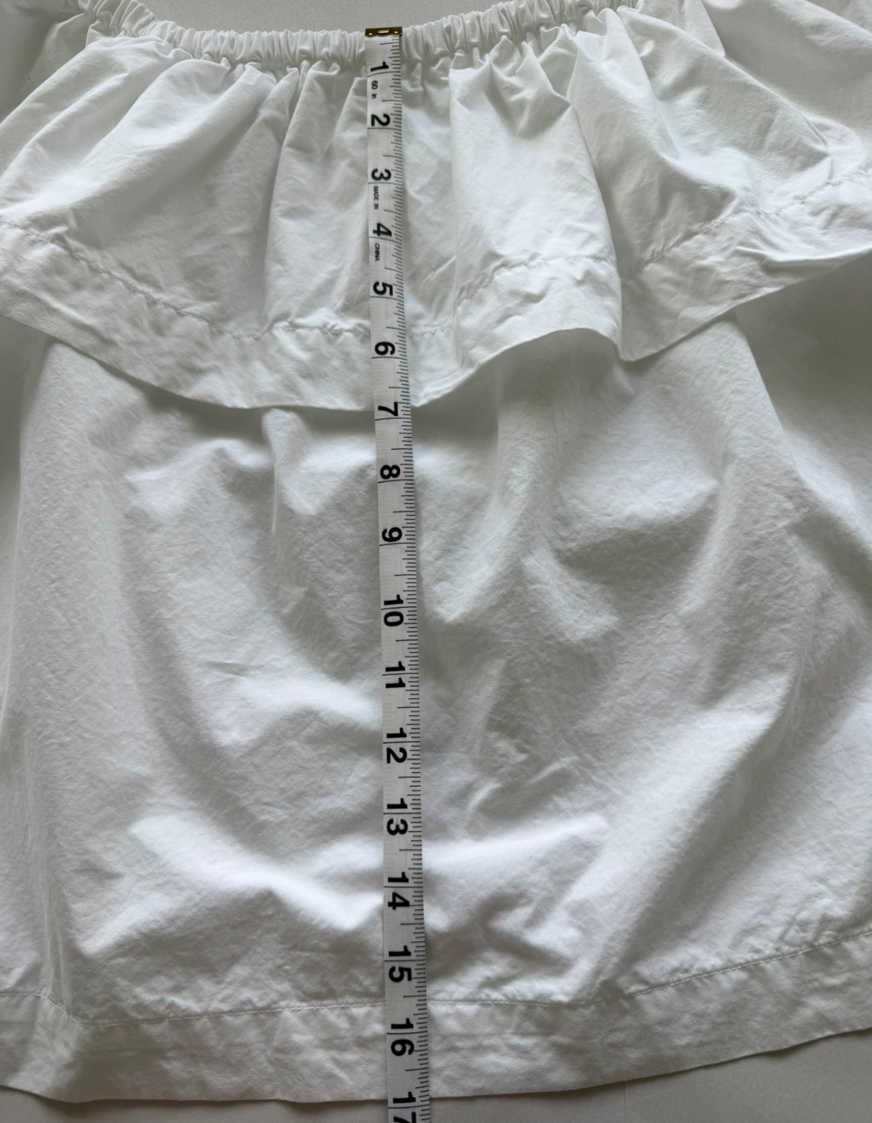 Aritzia Wilfred 100% Cotton White Off Shoulder Top Blouse Large