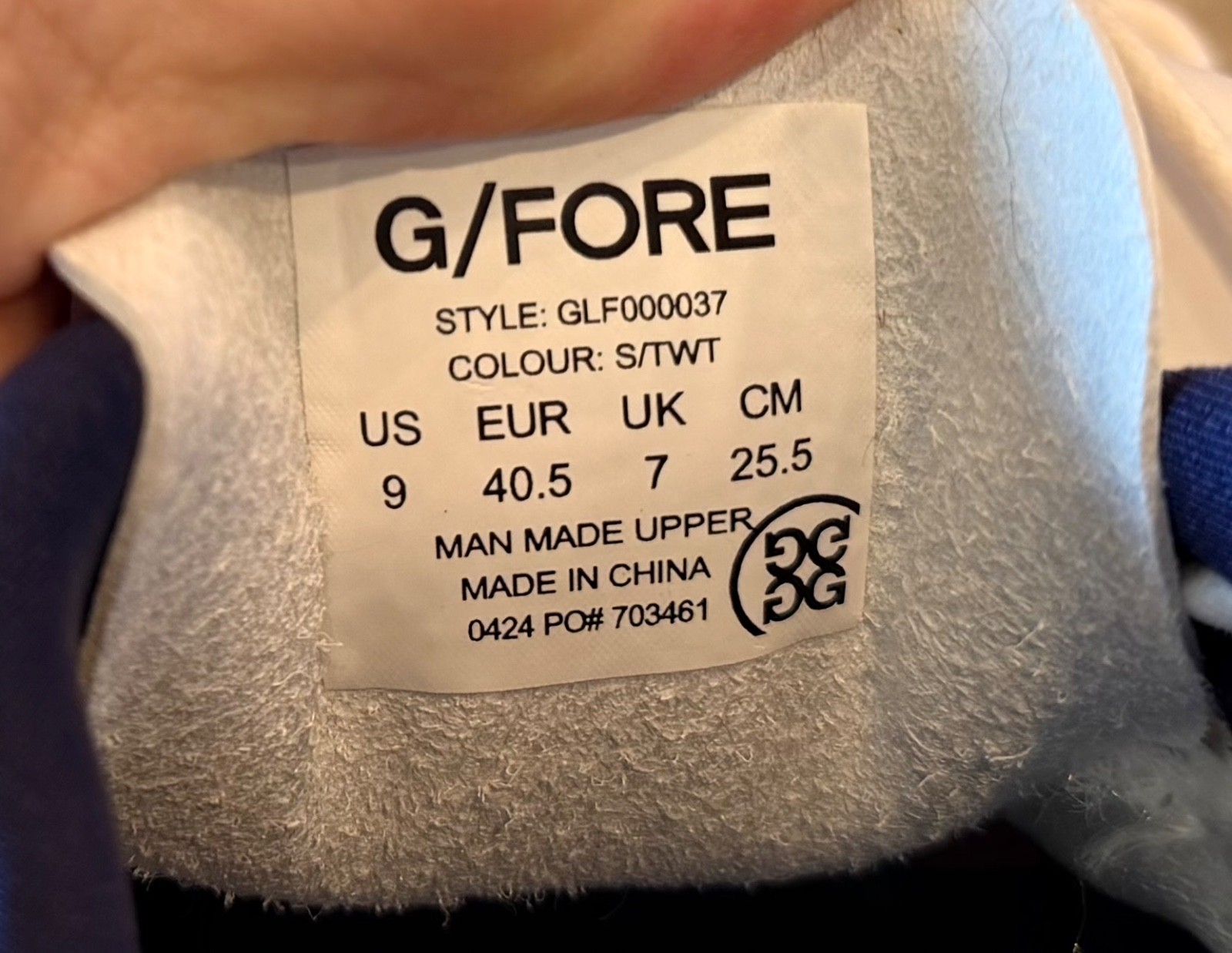 G/Fore Gfore G4 Gallivan2r Golf Shoes Sneaker⛳️ LADIES US 9 ⛳️ Blue Kiltie