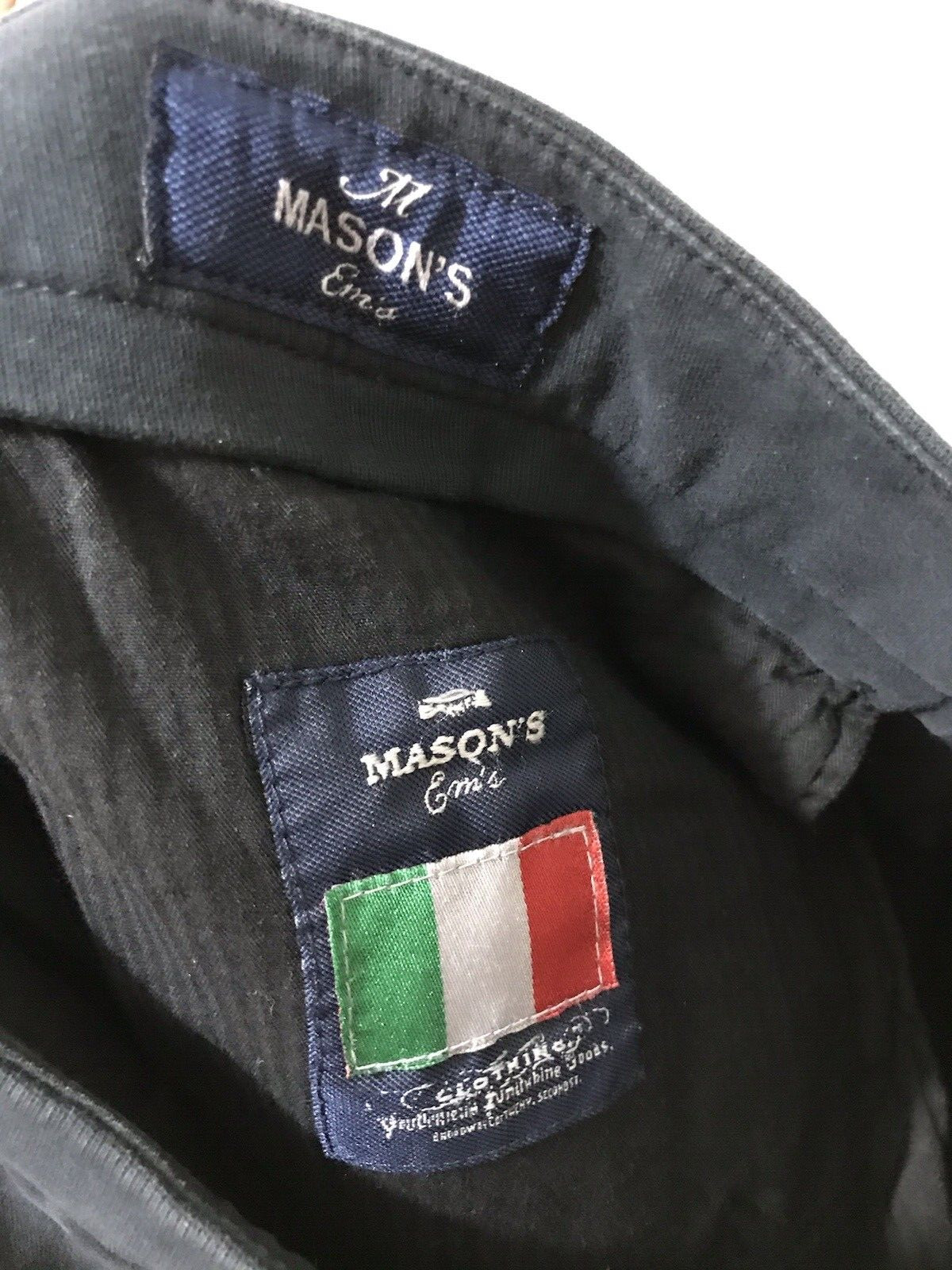Mason’s Em’s Italian Milano Jersey casual chinos, pants 54/38W NWT$425 Big Sale