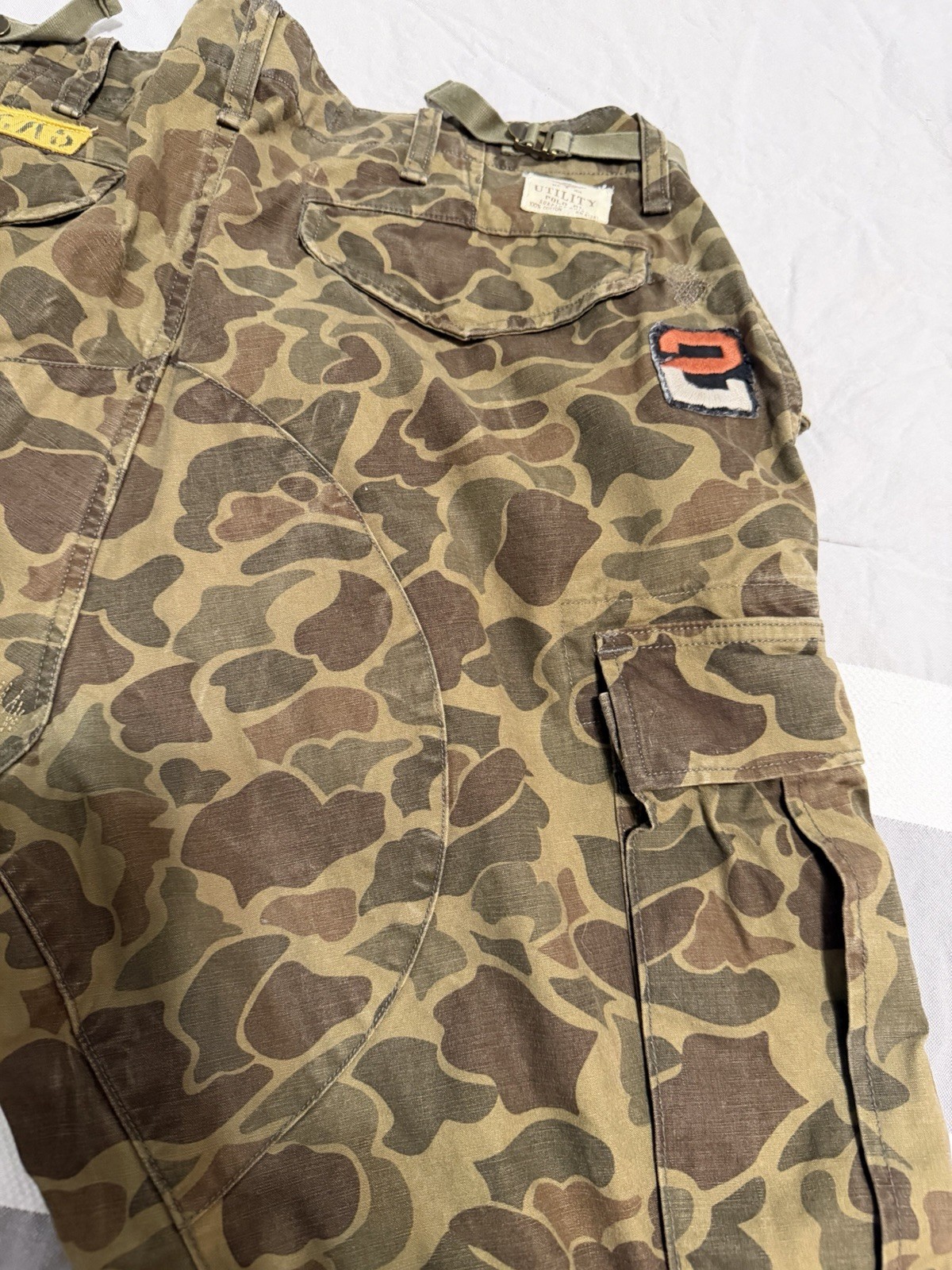 Polo Ralph Lauren Camo Cargo Pants 36×32 Mens Patchwork Utility Military Voyager