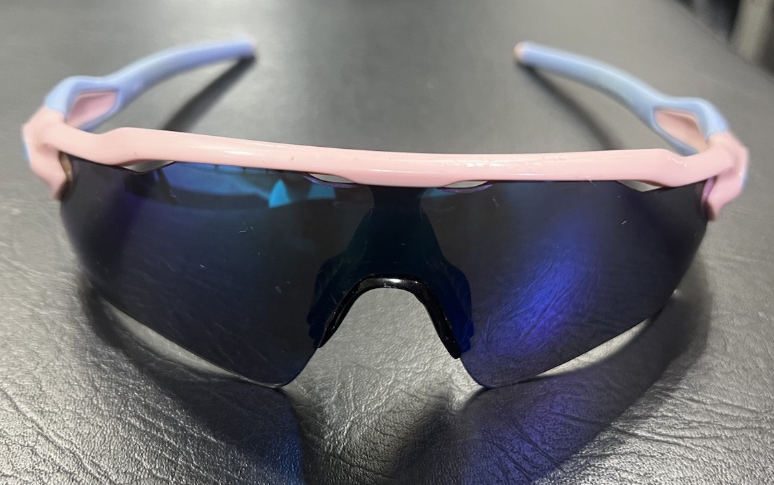 Oakley Radar Ev Path CUSTOM Pink Milkshake Blue Prizm Sunglasses *See Scratches*