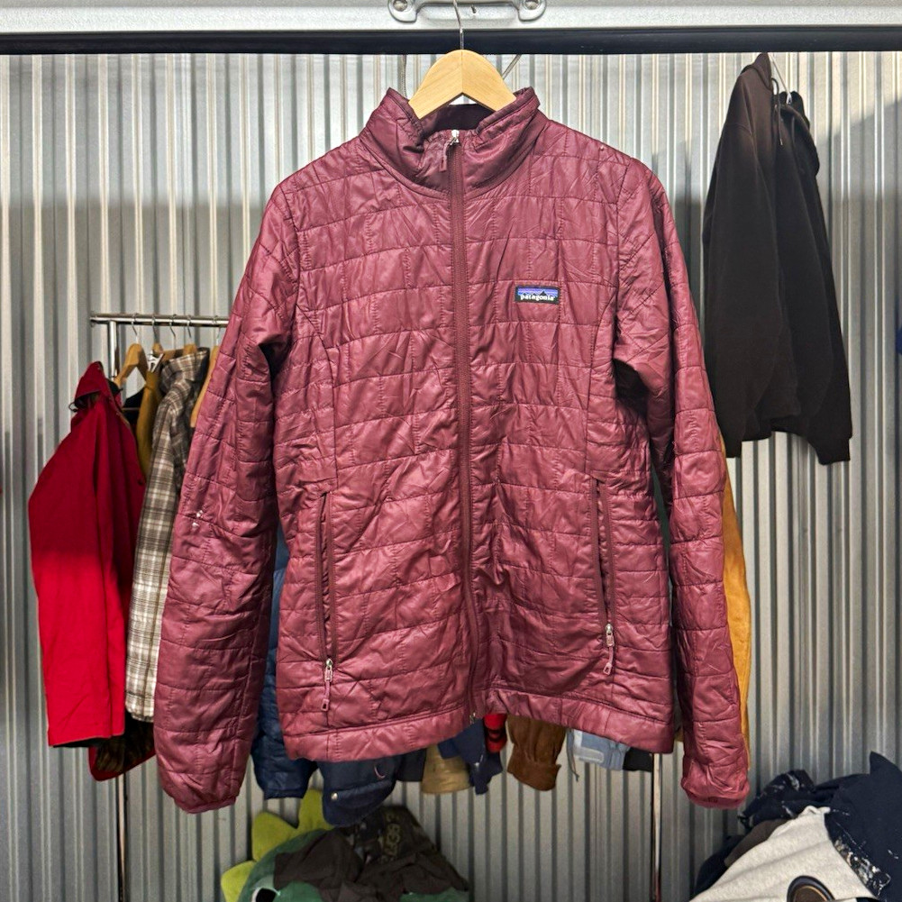 Patagonia Nano Puff Women’s Purple Quilted Full Zip Puffer Jacket M