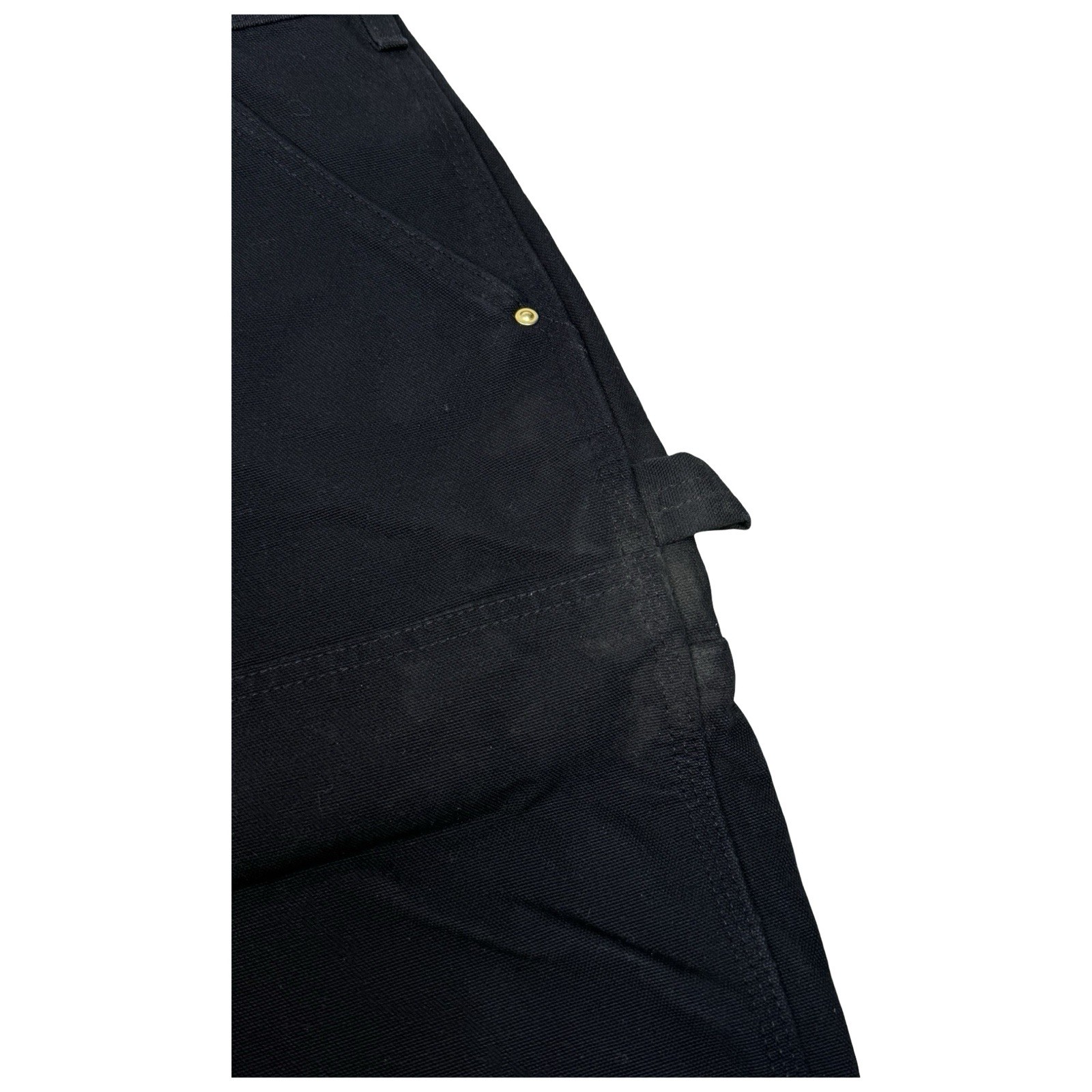 Vintage Carhartt B01 BLK Original Loose Fit Black Double Knee Pants 40W 30L USA