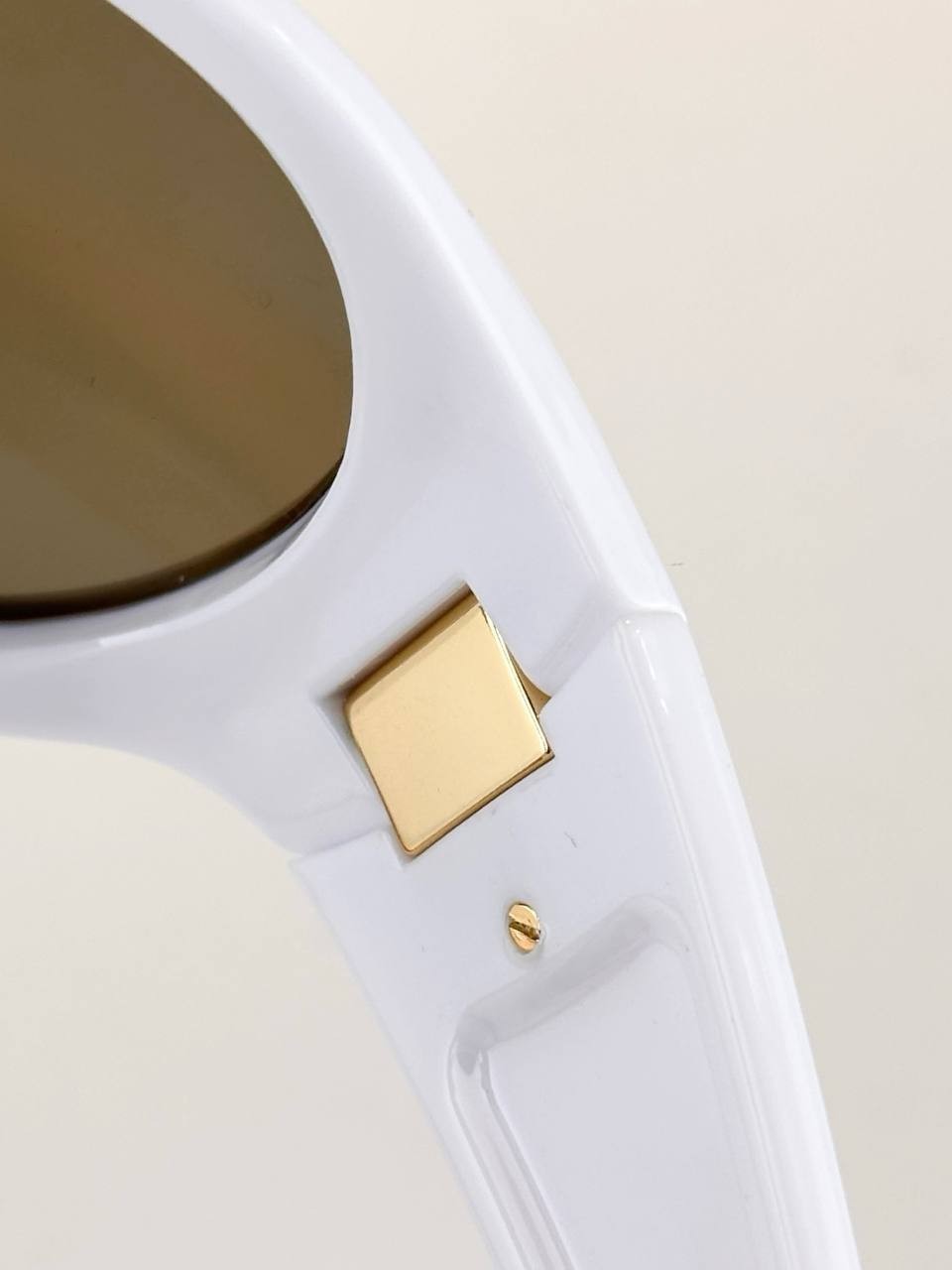 Miu Miu MU B14SU Luxury White Shield Sunglasses Oversized Designer Fashion