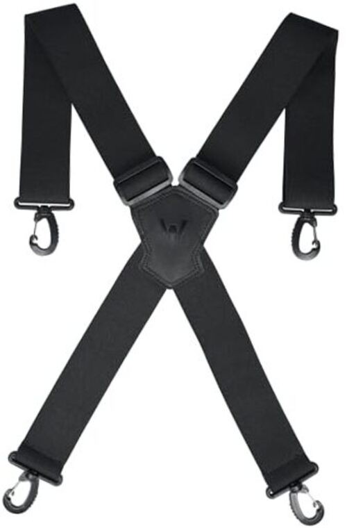 UltraLight Grip Suspenders, 2-Inch Wide Elastic Suspenders for Pants, Mens