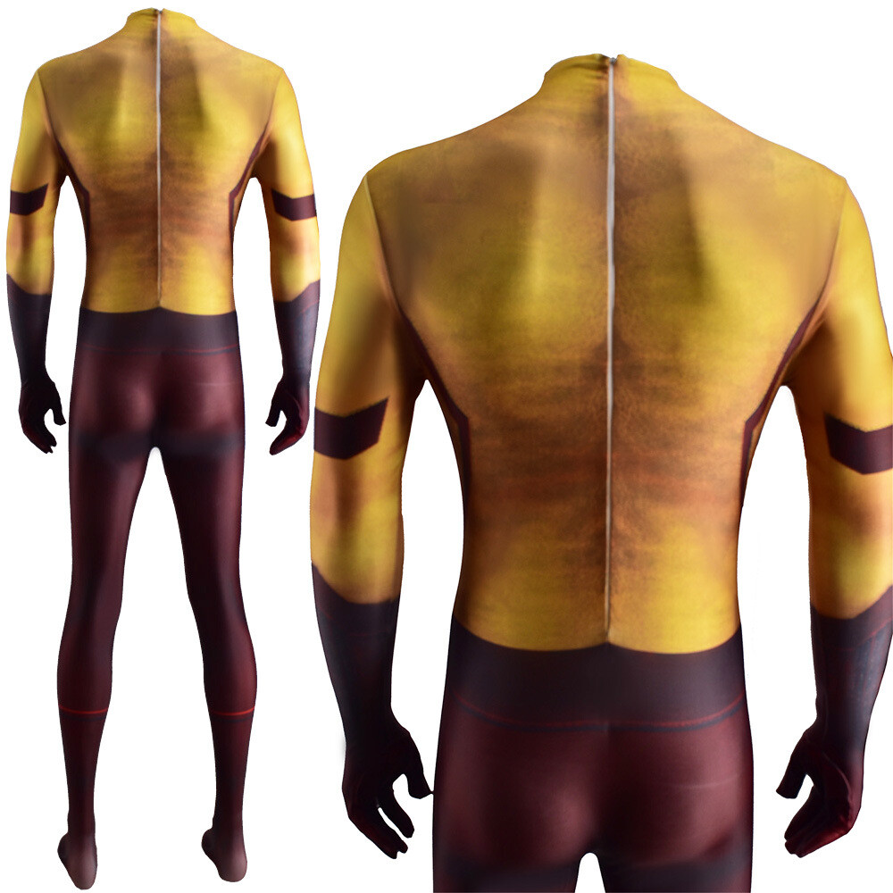 2021 Kid Flash Jumpsuit The Flash Bodysuit Cosplay Costume Halloween Adult Suit