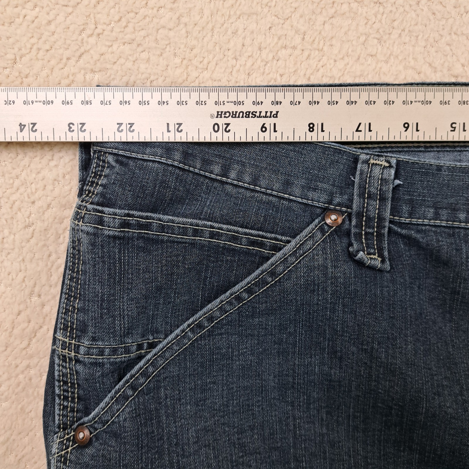 Lee Carpenter Jeans Mens Size 46×30 Blue Utility Loop