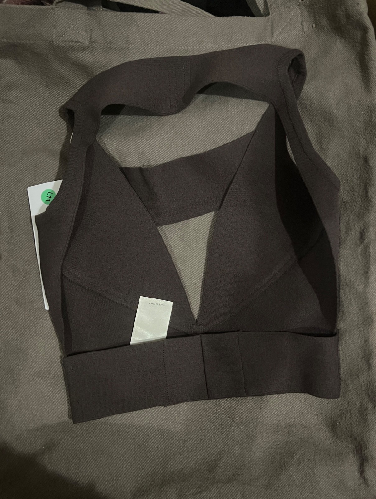 rick owens ss22 fogachine sling bra | XS | new with tags (RRP€720)