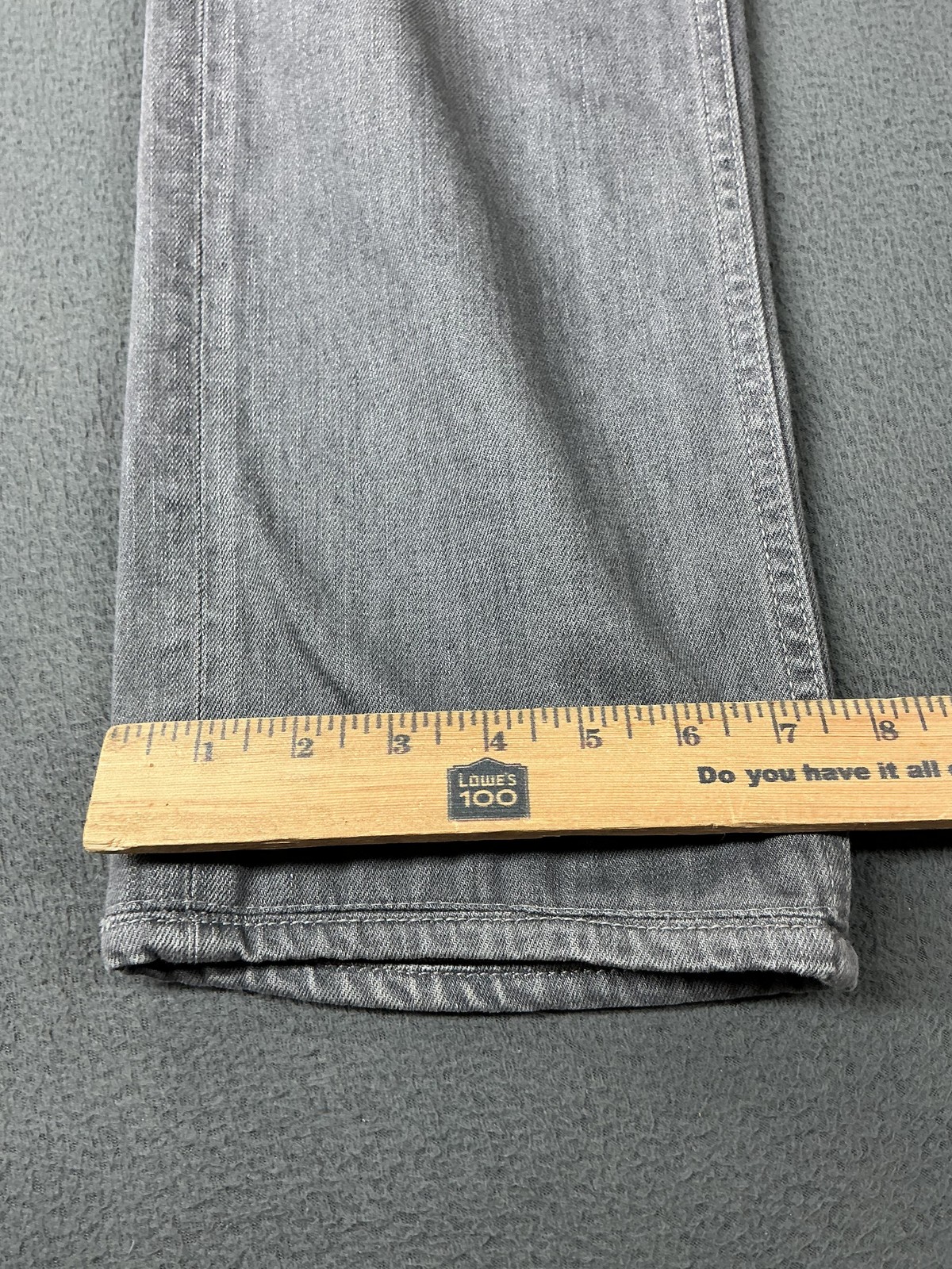 Hudson Jeans Mens 33×32 Gray Byron Five Pocket Straight Stretch Denim Mexico