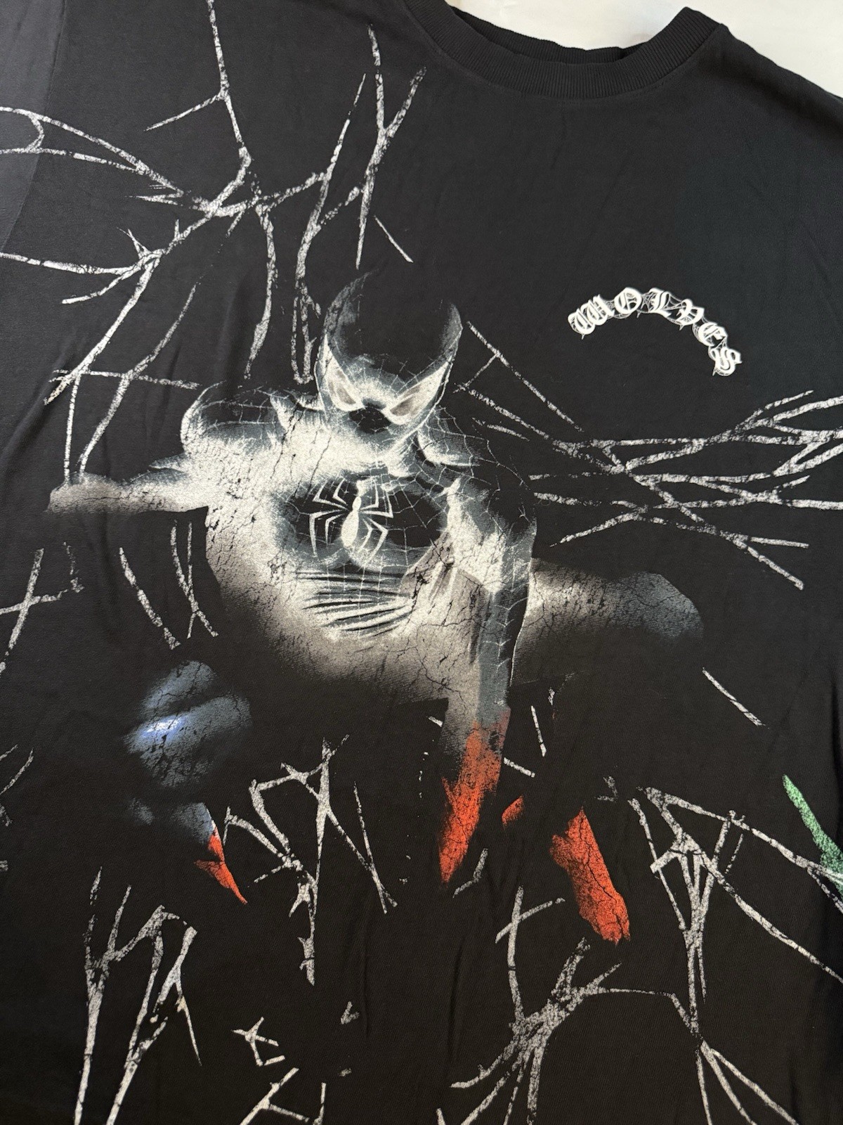 DARC Sport Marvel Spider-Man Wolves Forever Graphic T-Shirt XL Black Rare