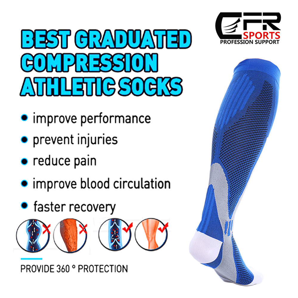 Compression Socks Pain Relief Calf Leg Foot Fatigue Support Stocking Men&Women