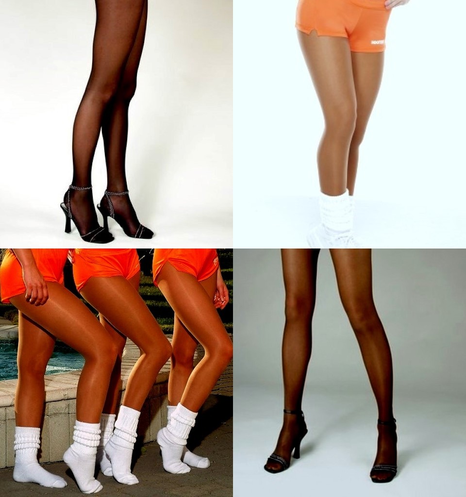 TAMARA PANTYHOSE B C Long =D Tall 2XL Hooters Uniform work play Costume Hosiery