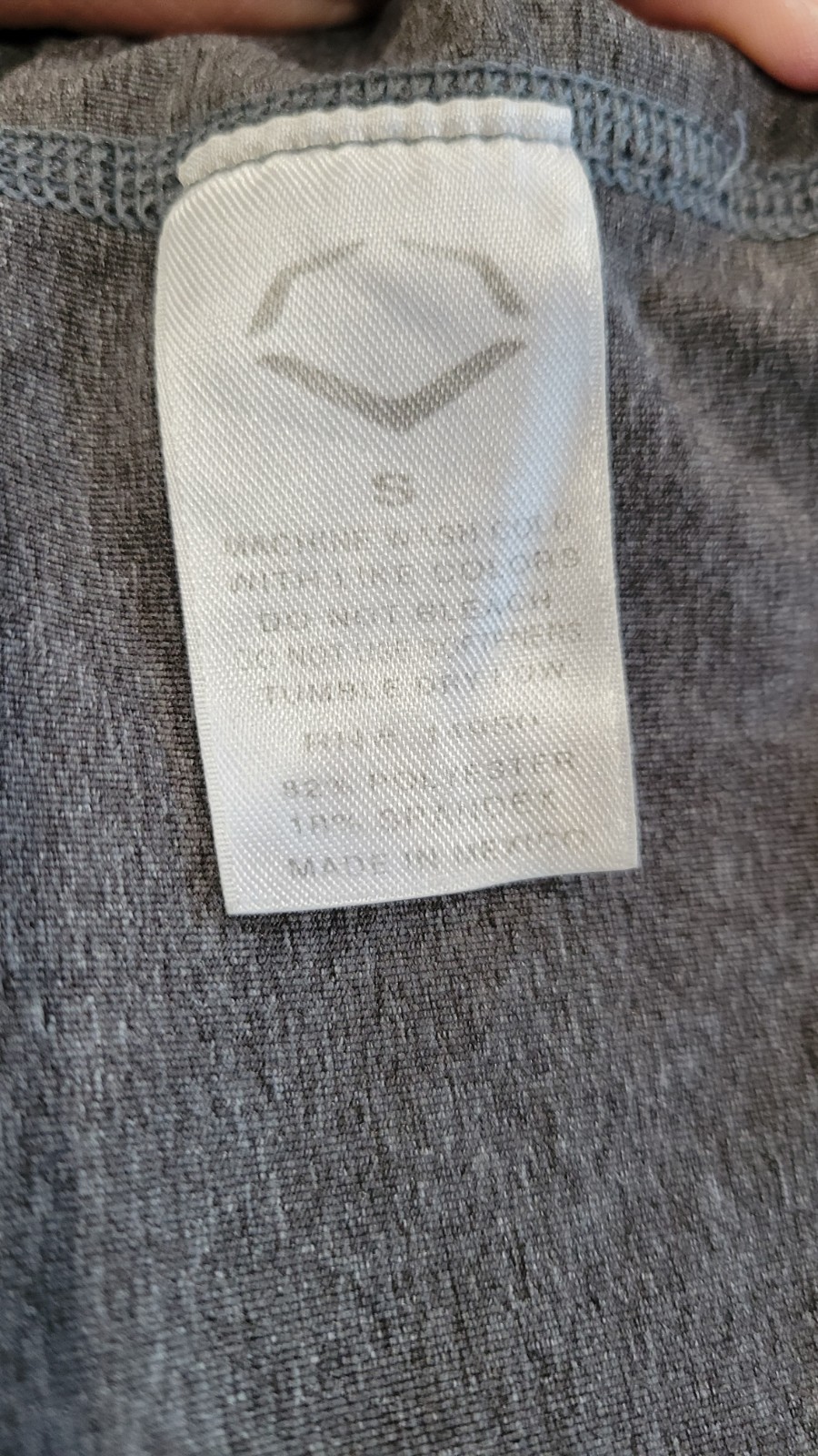 EvoShield Men’s Compression Mock Neck Sleeveless Tank Top Gray Size S Baseball