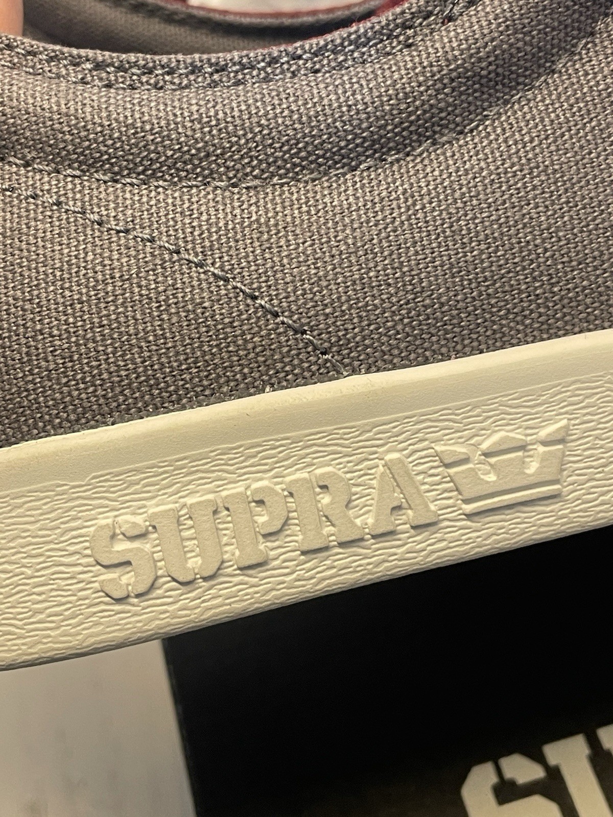 New! SUPRA Stacks 2 Magnet Gray/Port-White Skate Shoes Woman’s Sz US9.5/Mens7.5!