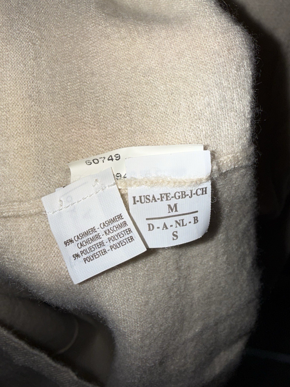 Brunello Cucinelli Grey 100% Cashmere Women’s Sweater Size XL Made in Italy