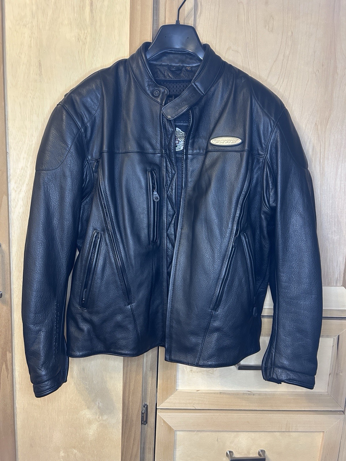 Premium Harley-Davidson FXRG Leather Riding Jacket NEVER USED Size L
