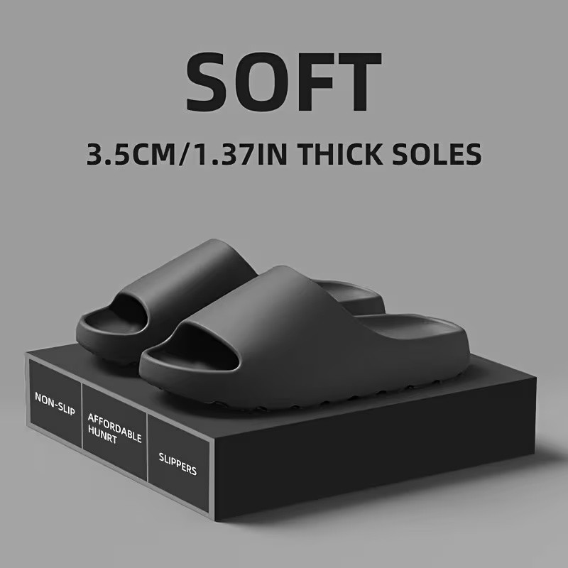 Cloud Slides For Women,Unisex EVA Soft Recovery Slides Thick Sole Men’s Sandals