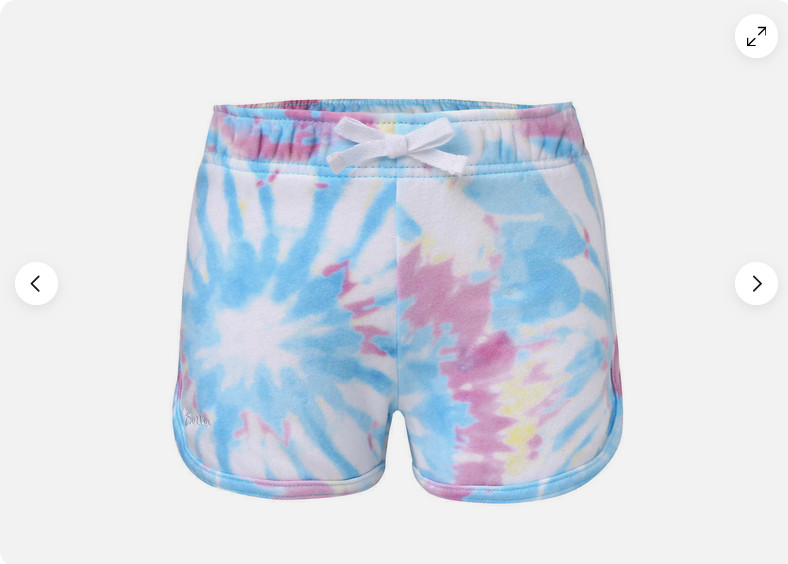Butter GIRLS Super Soft 2-piece Set (Pink & Blue Tie Dye XS 5/6)NWT
