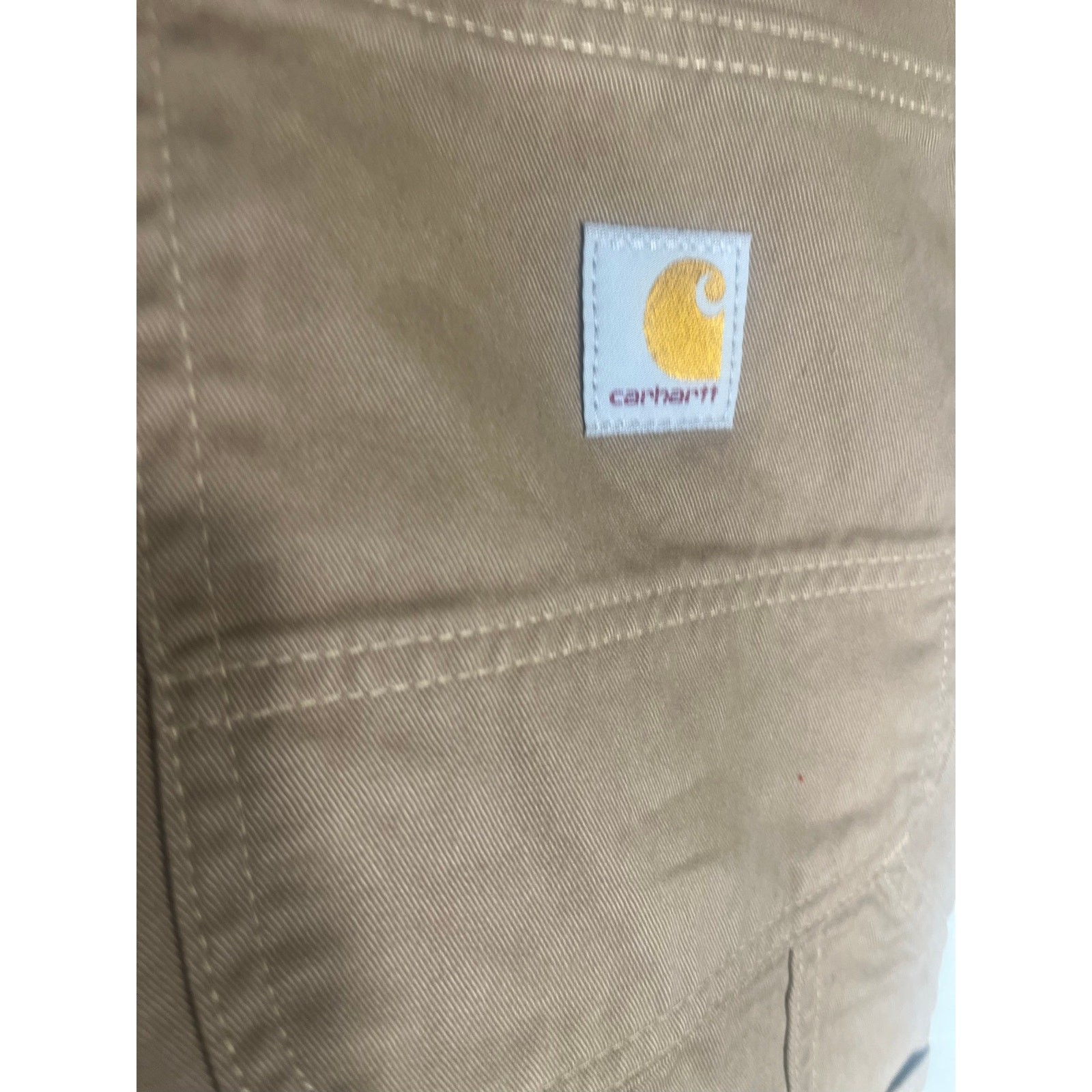 Carhartt B324 Brown Relaxed Fit Twill Utility Work Pants-Men’s 48×32 Big & Tall