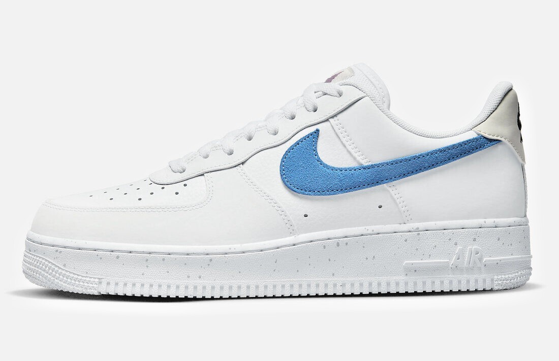 Nike Air Force 1 ’07 White Blue Multi Size US Mens Athletic Shoes Sneakers