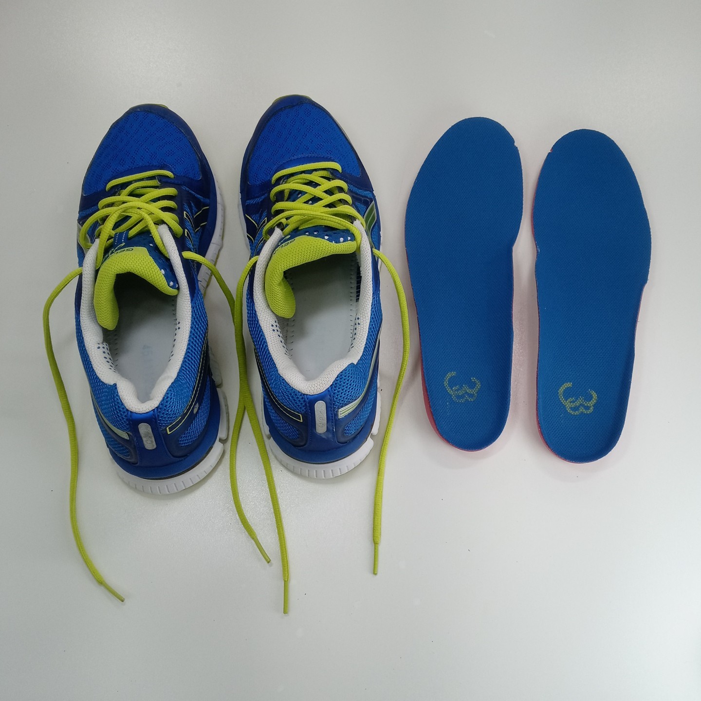 Asics Gel-Neo33 Men’s Running Shoes Blue Lime Green T222N Sneakers Size 10