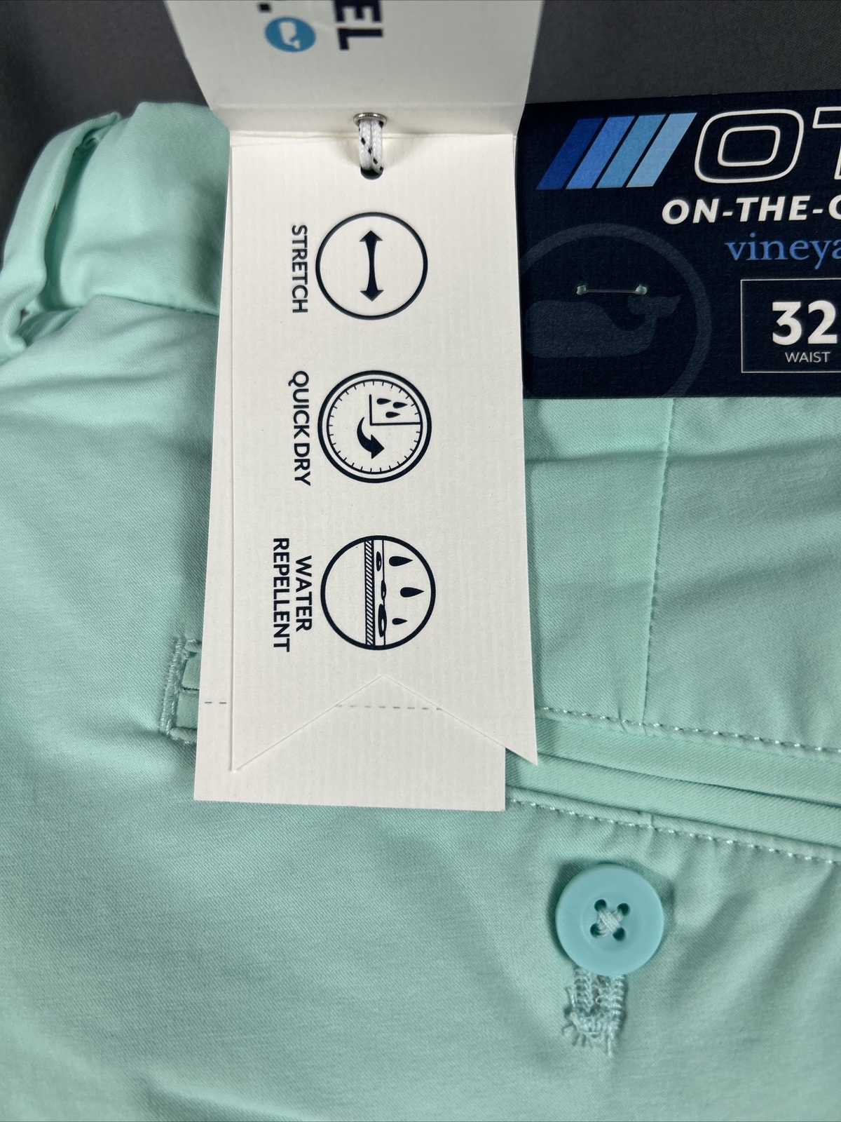Vineyard Vines Golf Pants Performance On The Go 32 x 30 Crystal Blue $125