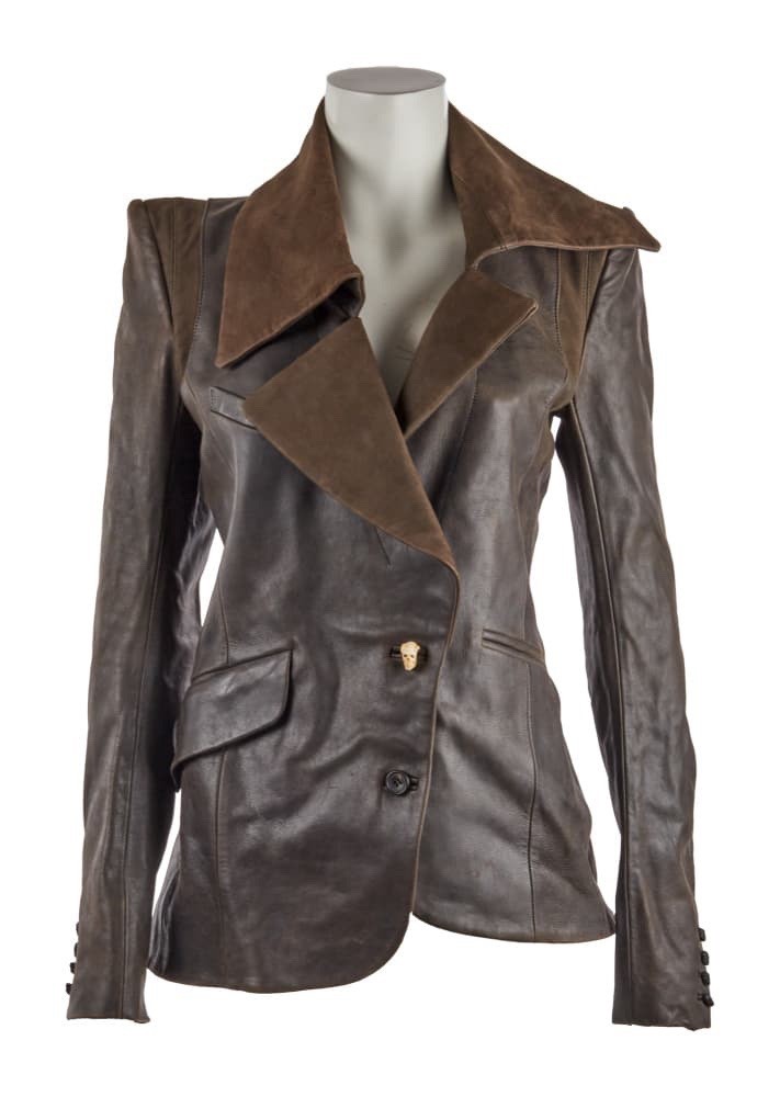 Maniac Corp Papillon Brown Goat Leather Jacket