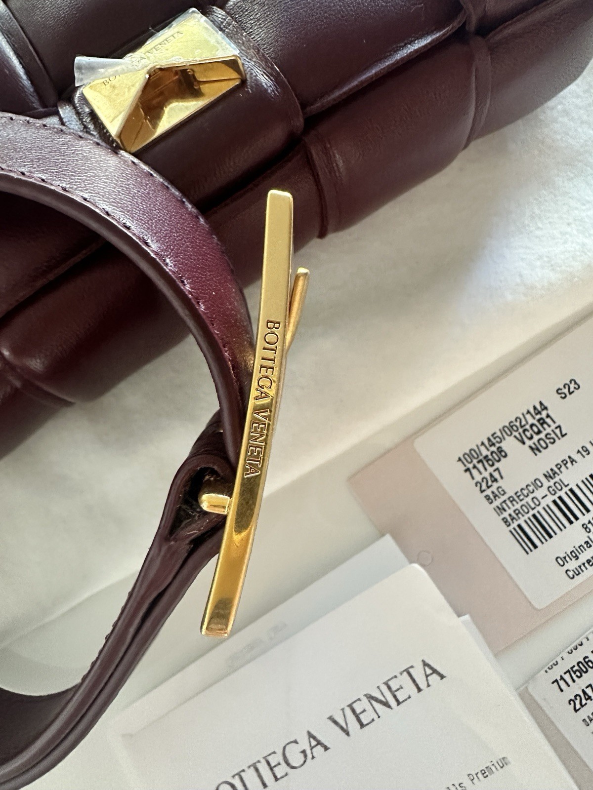 Bottega Veneta Intrecciato Nappa Mini Padded Cassette Crossbody Bag In Barolo