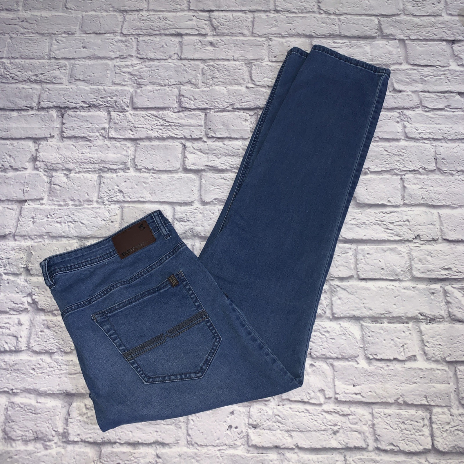 Buffalo David Bitton Jeans Mens 40×34 Axel Slim Stretch Blue Denim