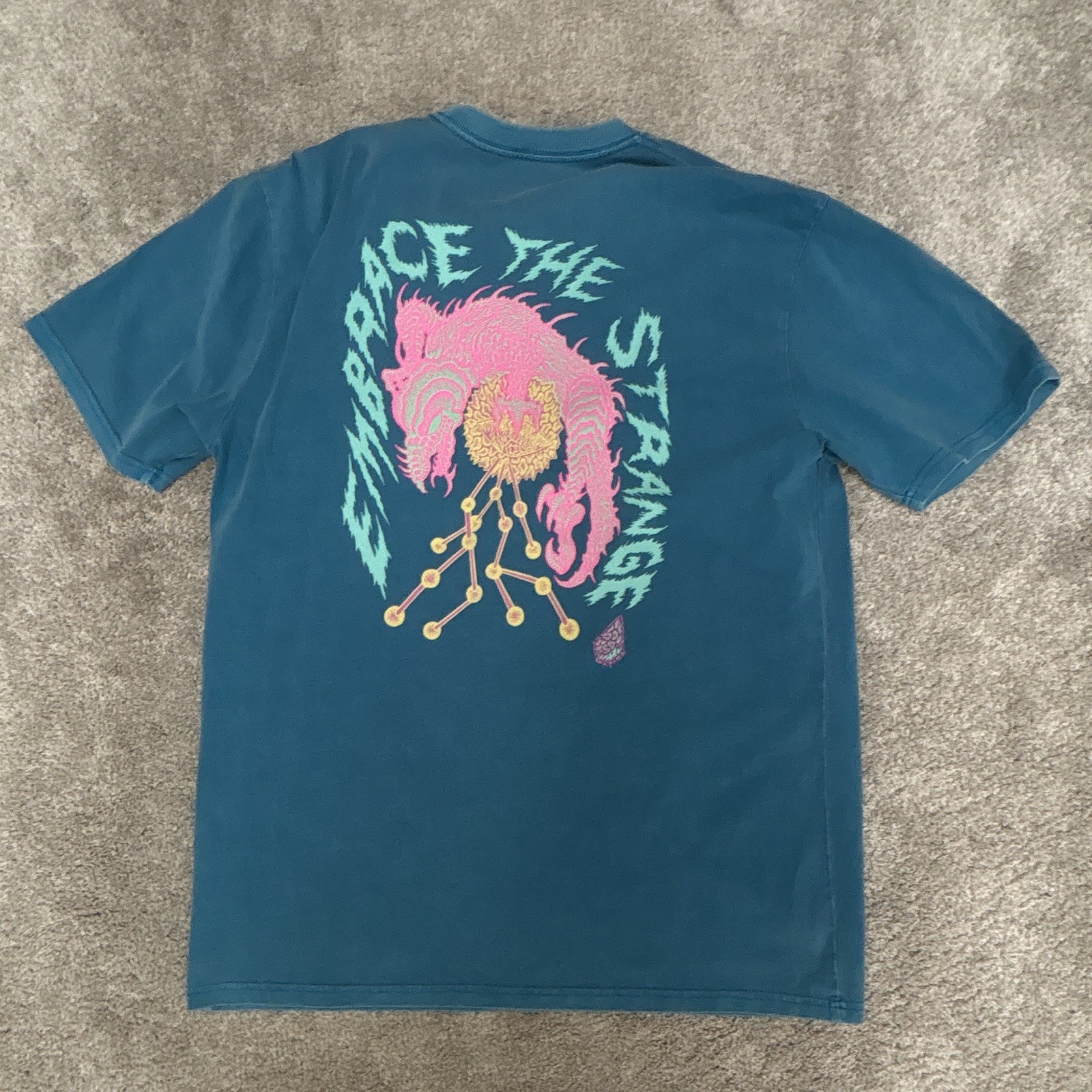 Volcom Blue Men’s Large Crew Neck Short Sleeve T-Shirt FREE SHIPPING