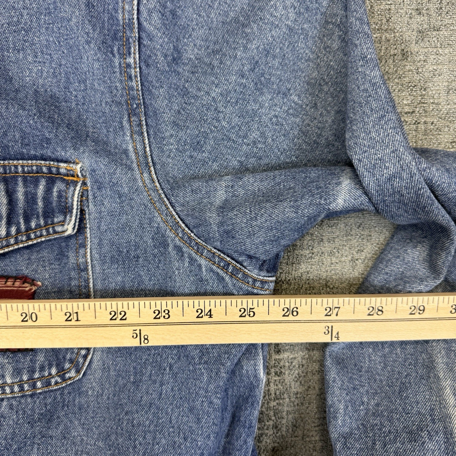 Vintage HAIK’S Shacket Women’s XL Blue Denim Shirt Jacket School Art Teacher