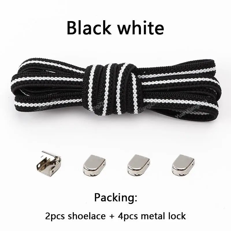 No Tie Elastic Shoe Laces One Size Fits Shoes Shoelaces for Sneakers Shoestrings