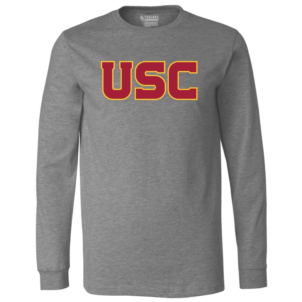 Dunbrooke Ncaa Usc Trojans Unisex Ls Teeusc Trojans Triblend Long Sleeve Tee