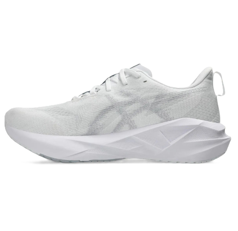 Asics Men’s NOVABLAST 5 Running Shoes White/Piedmont Grey 1011B974-100 j