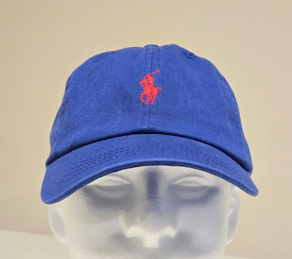 Polo Ralph Lauren Men’s One Size Cotton Chino Adjustable Ball Cap Royal Blue