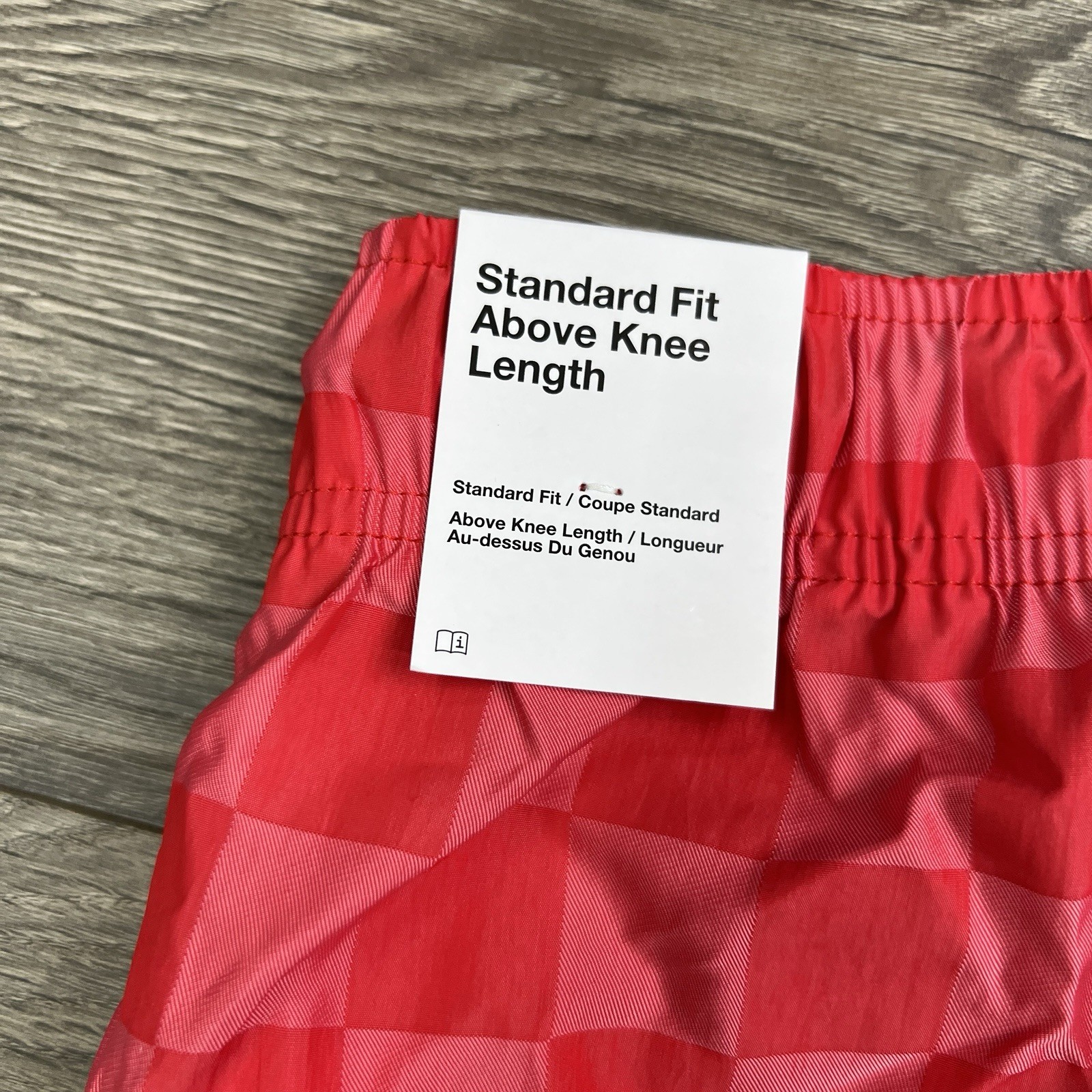 Nike Shorts Sz Large Mens University Red White Club Flow Checkers $60