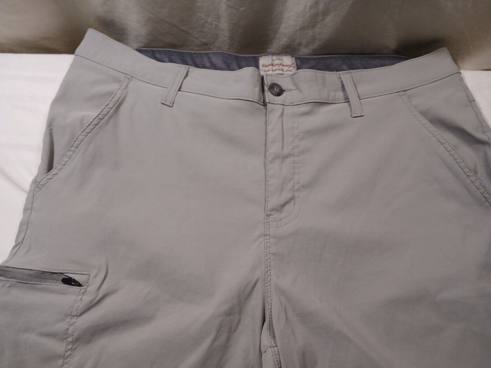 Weatherproof Hike/Casual Zipper Cargo Shorts 40×11 Color Gray 95%Nylon/5%Spandex