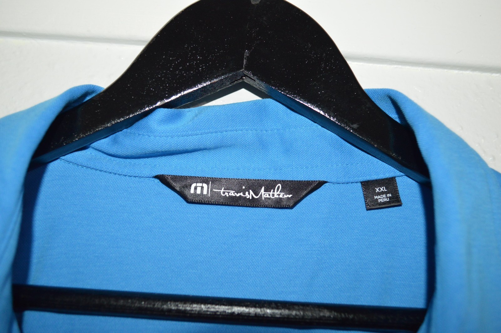 Travis Mathew Mercedes Benz XXL Blue Performance Polo Men’s Car Automotive